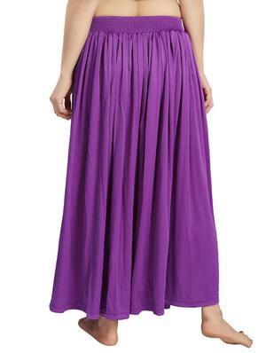 purple satin skirt - 13023273 - Standard Image - 3