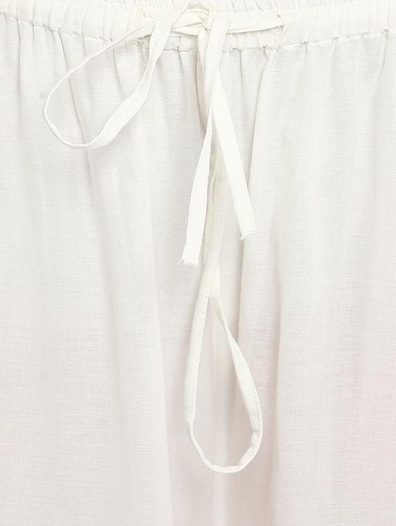 white printed cotton palazzo - 13023290 - Zoom Image - 4