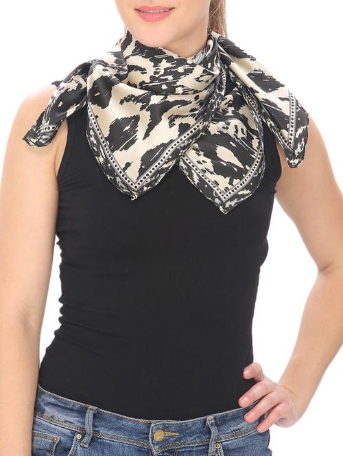 black satin scarf - 13024599 - Standard Image - 1