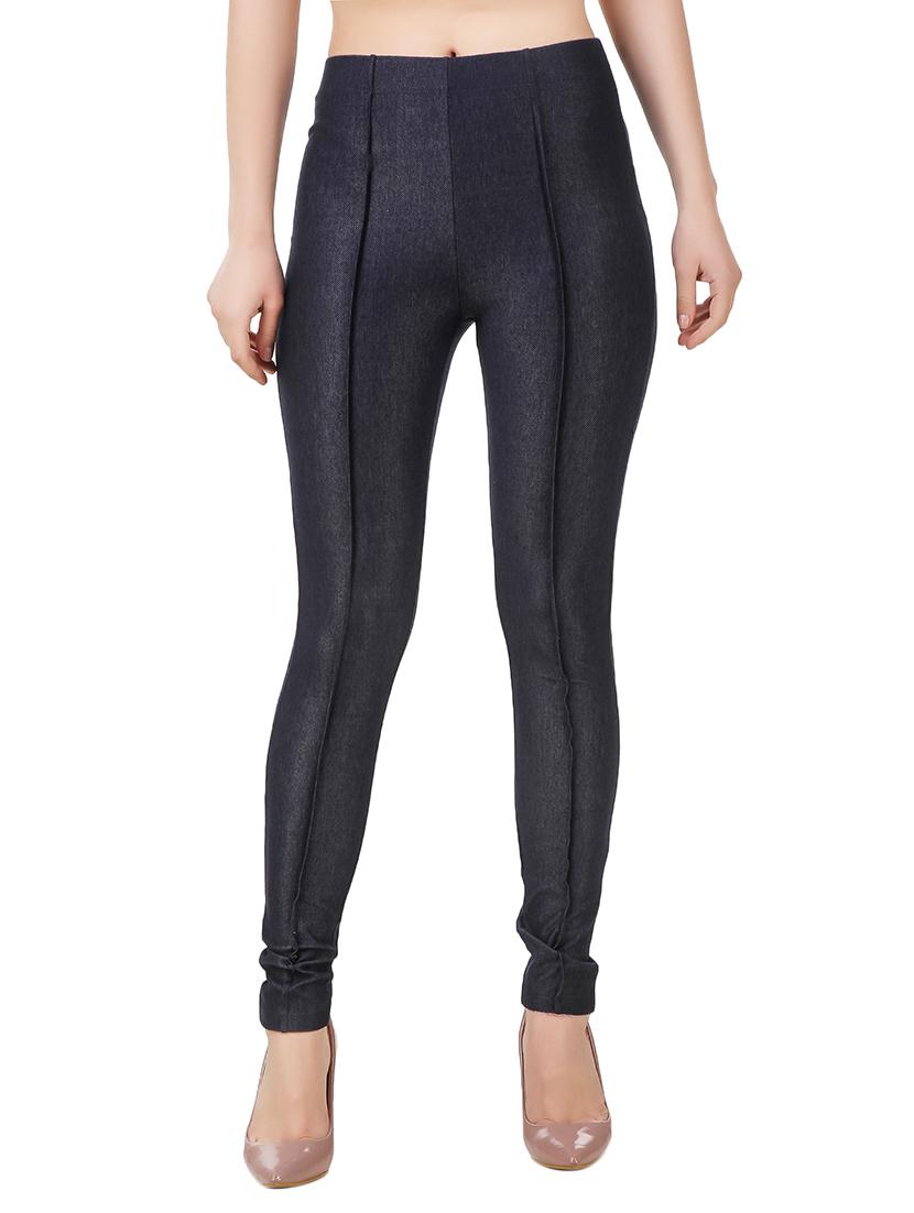 black cotton jeggings - 13025537 - Zoom Image - 1