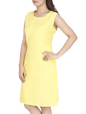 yellow cotton aline dress - 13026487 - Standard Image - 2
