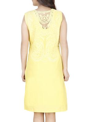 yellow cotton aline dress - 13026487 - Standard Image - 3
