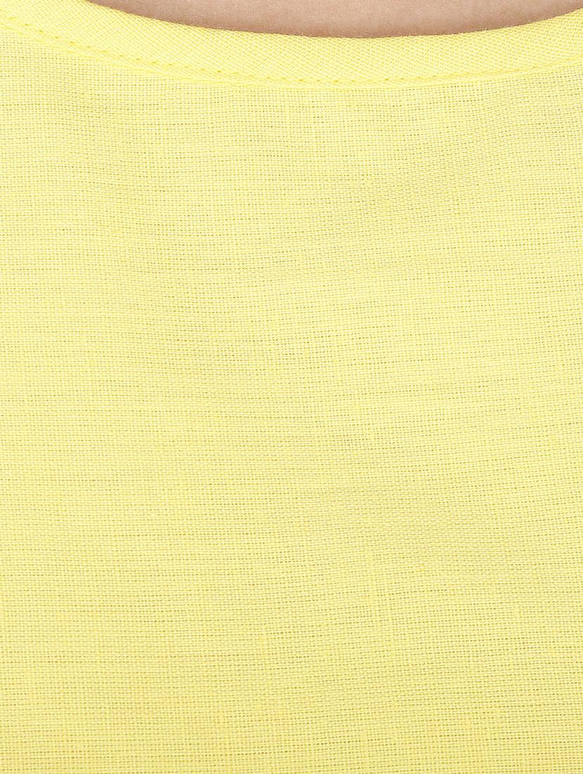 yellow cotton aline dress - 13026487 - Zoom Image - 4