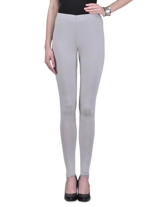 grey viscose lycra leggings - 1302905 - Standard Image - 1