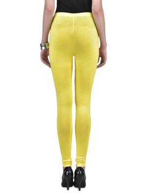 bright yellow viscose lycra leggings - 1302908 - Standard Image - 3
