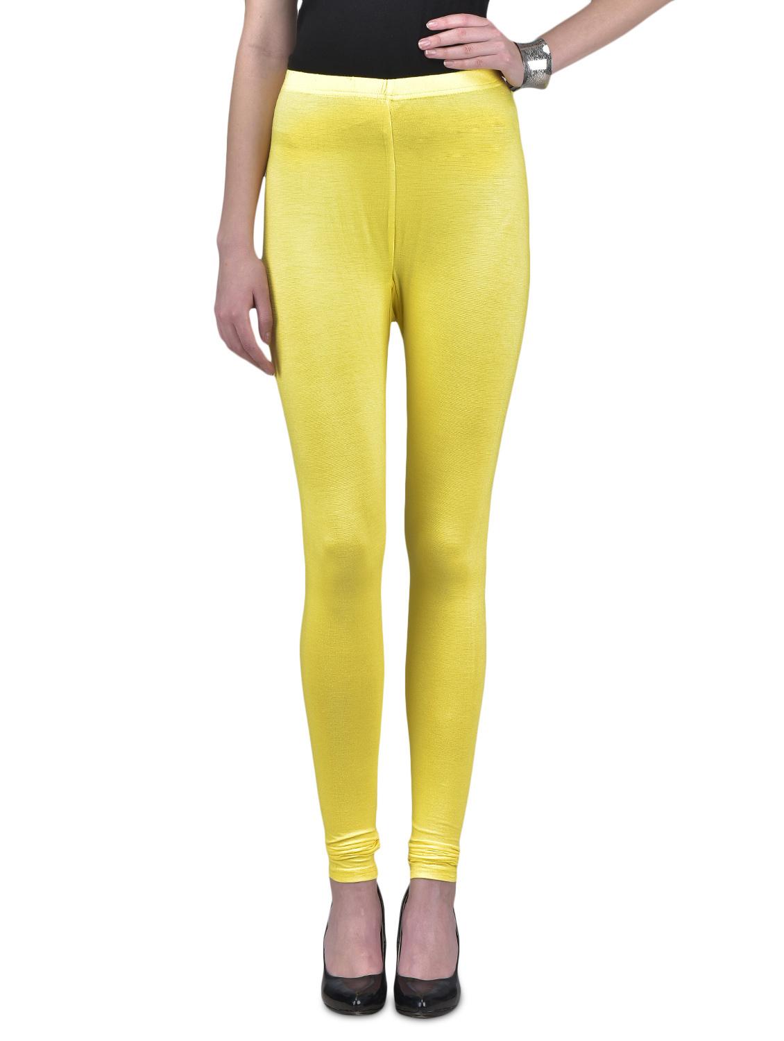 bright yellow viscose lycra leggings - 1302908 - Zoom Image - 1