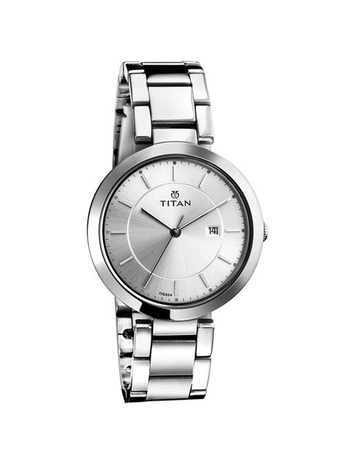 titan analogue white dial women's watch- 2480sm07 - 13029093 - Very Small Image - 1