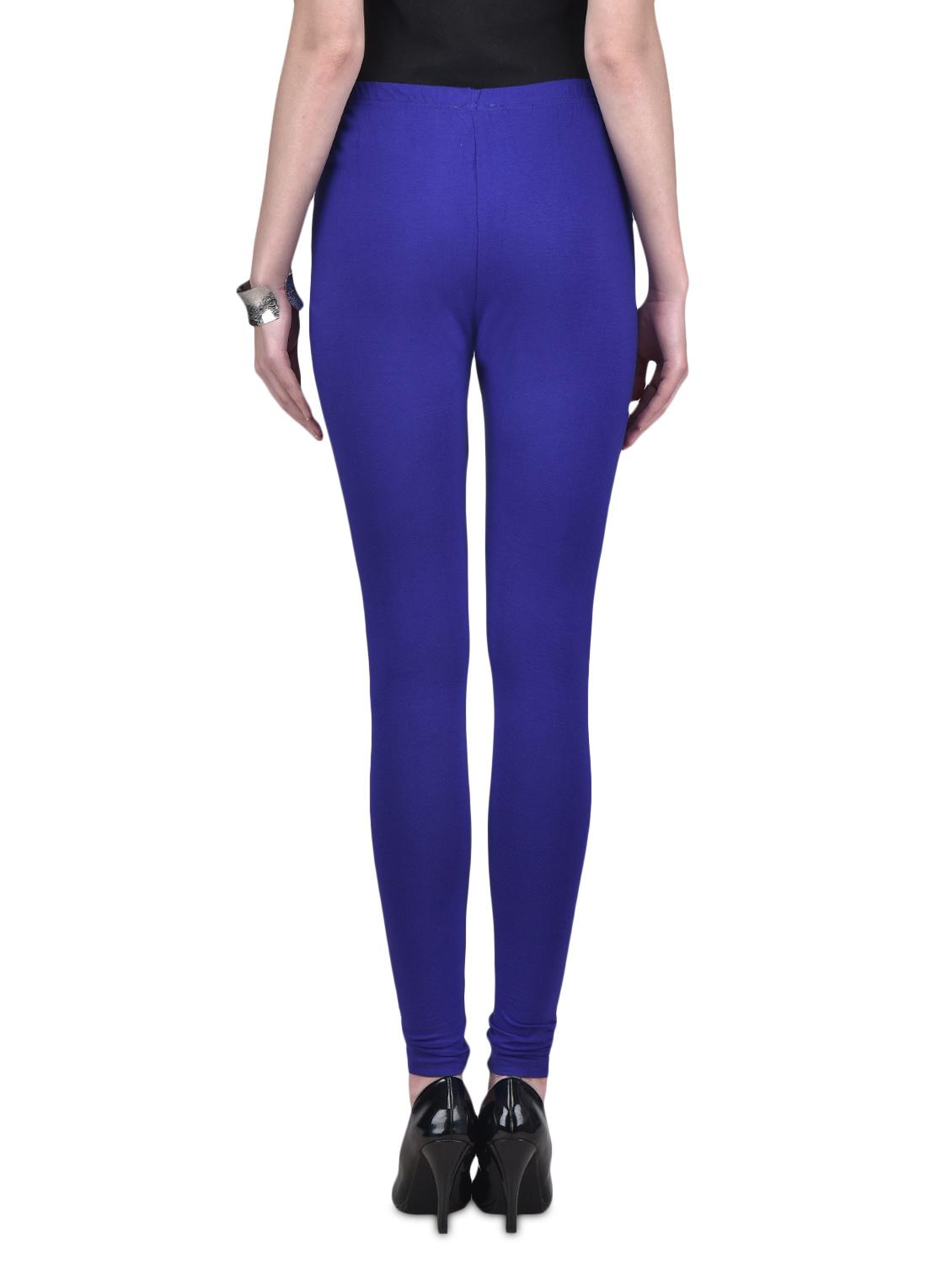 dark blue viscose lycra leggings - 1302910 - Zoom Image - 3
