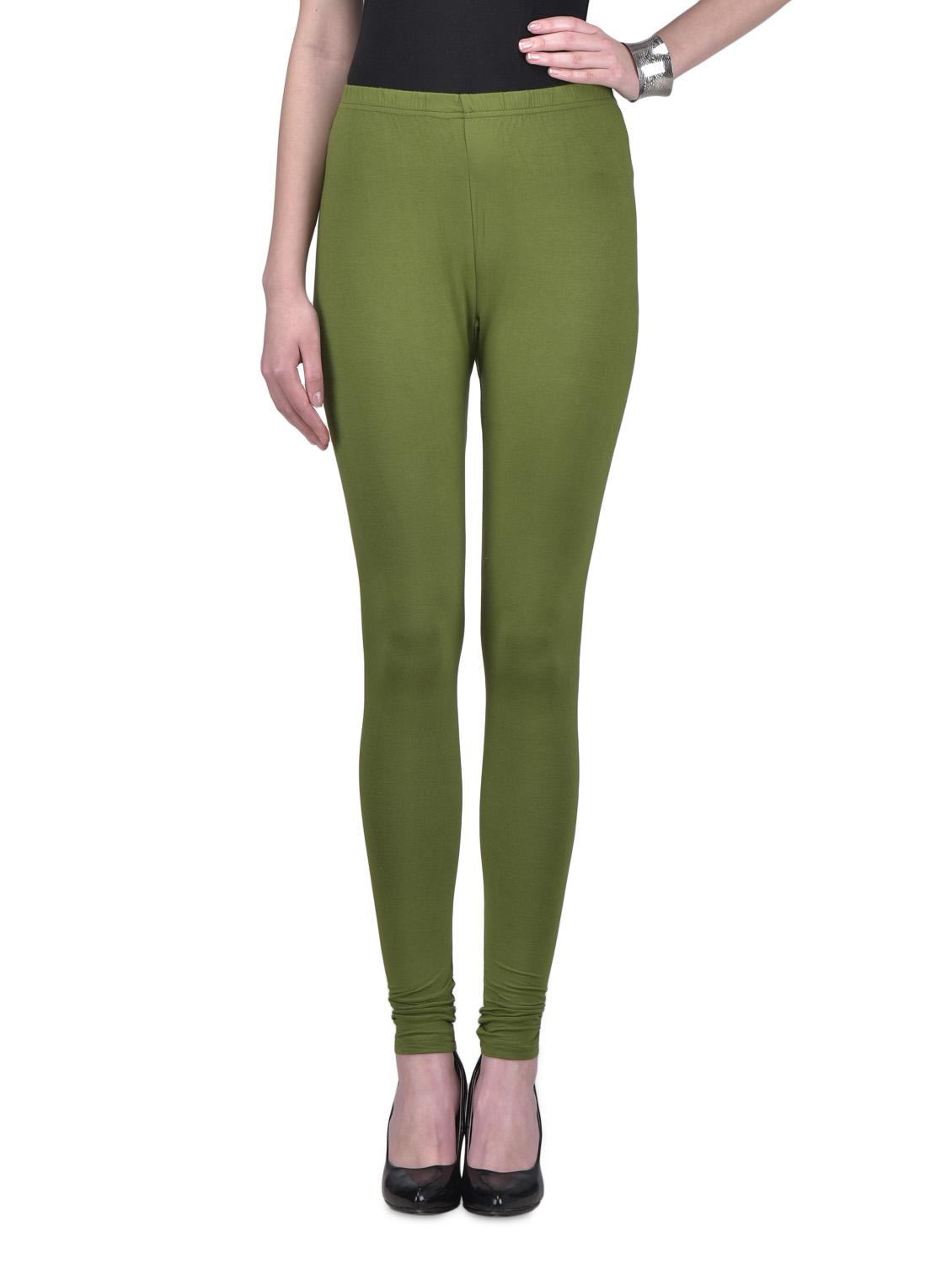 green viscose lycra leggings - 1302912 - Zoom Image - 1