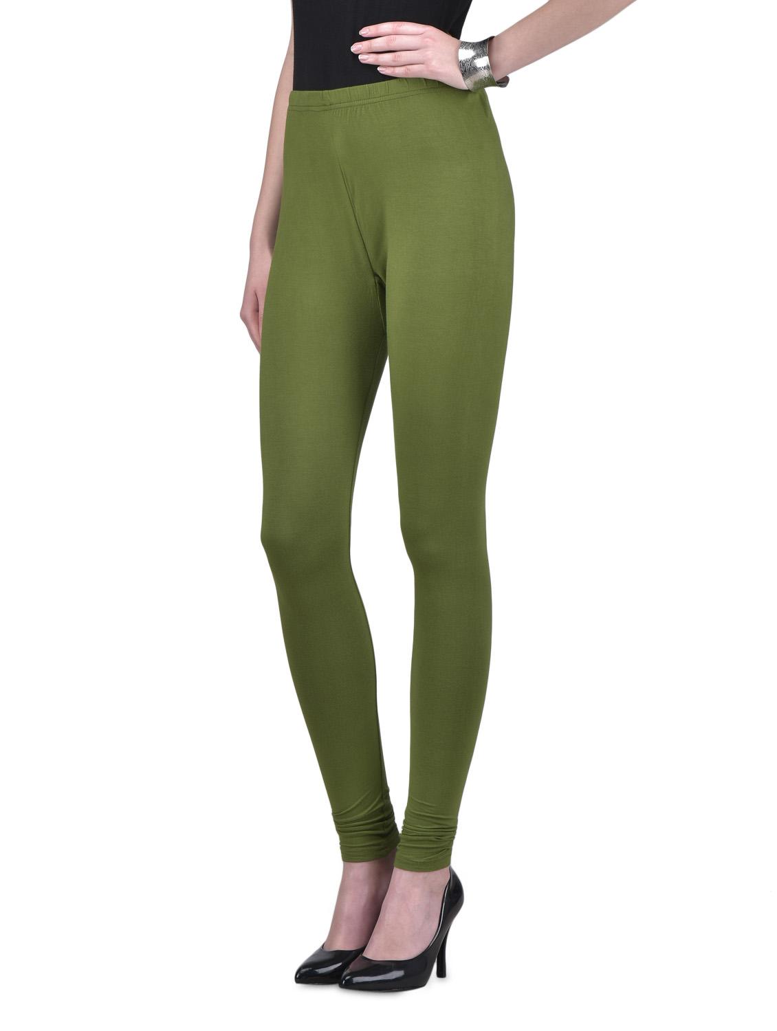 green viscose lycra leggings - 1302912 - Zoom Image - 2