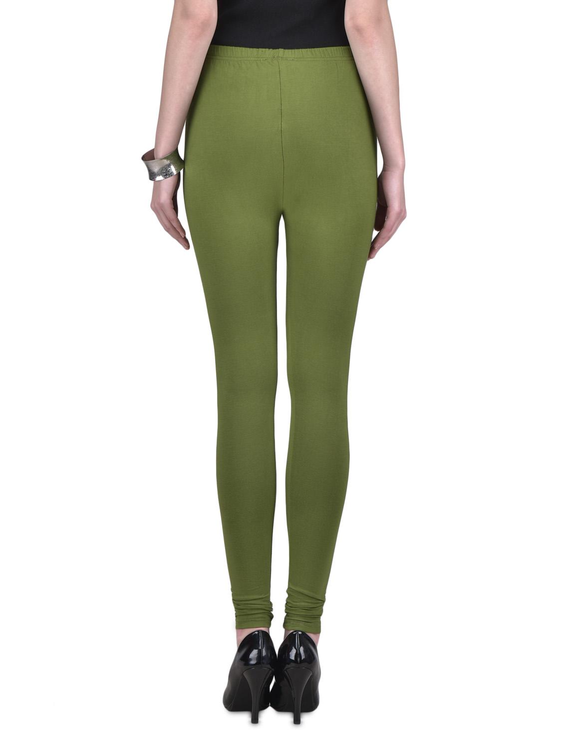 green viscose lycra leggings - 1302912 - Zoom Image - 3
