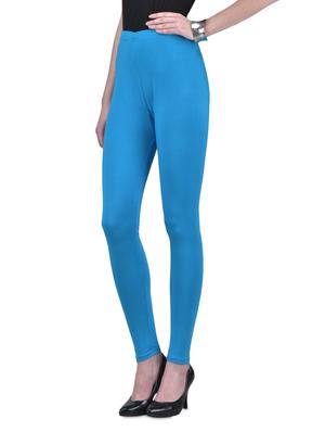 sky blue viscose lycra leggings - 1302915 - Standard Image - 2