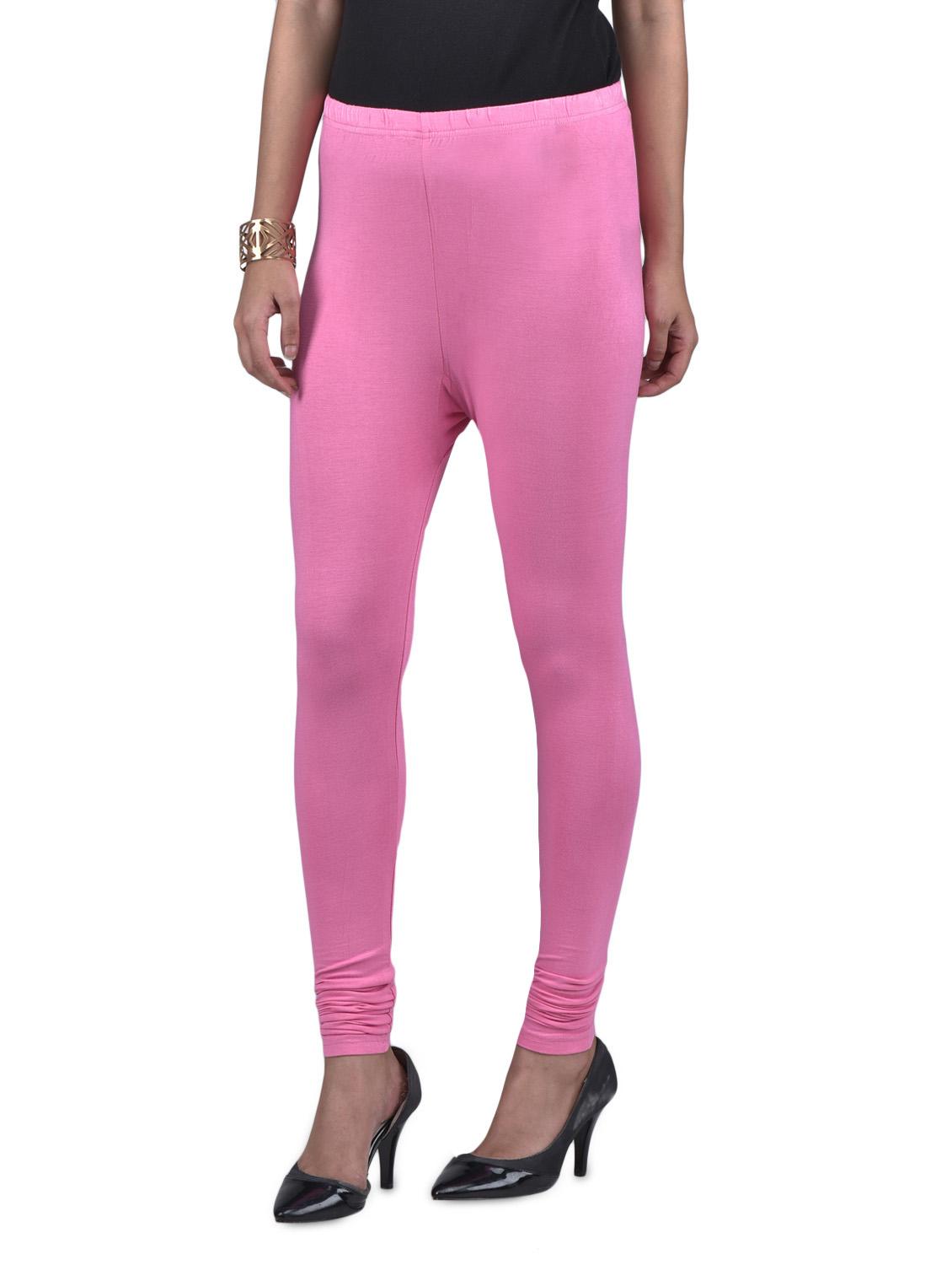 light pink viscose lycra leggings - 1302917 - Zoom Image - 2