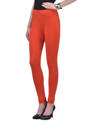 orange viscose lycra leggings - 1302919 - Standard Image - 2