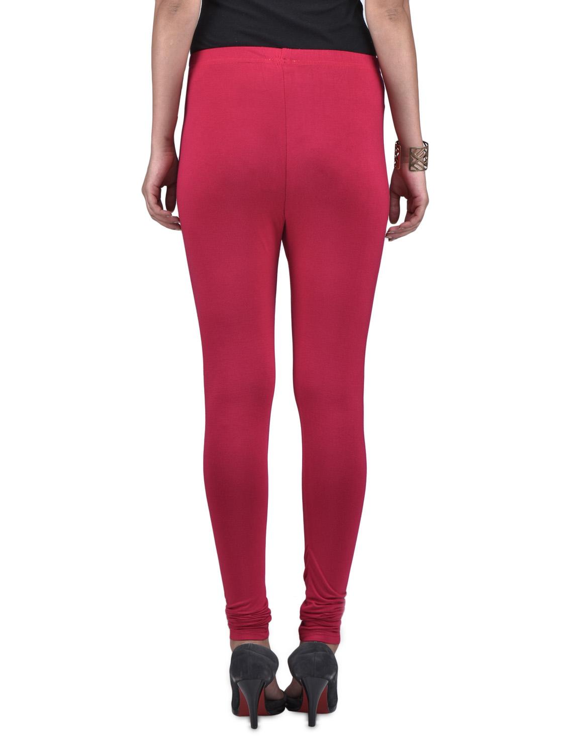 light maroon viscose lycra leggings - 1302926 - Zoom Image - 3