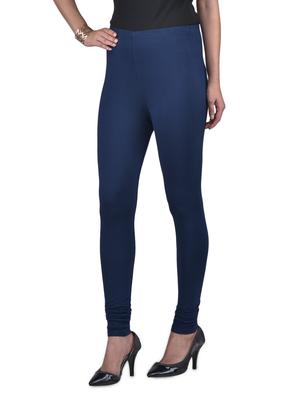 navy blue viscose lycra leggings - 1302927 - Standard Image - 2