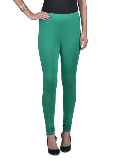 green viscose lycra leggings - 1302930 - Standard Image - 1