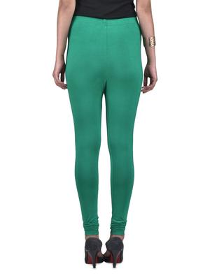 green viscose lycra leggings - 1302930 - Standard Image - 3