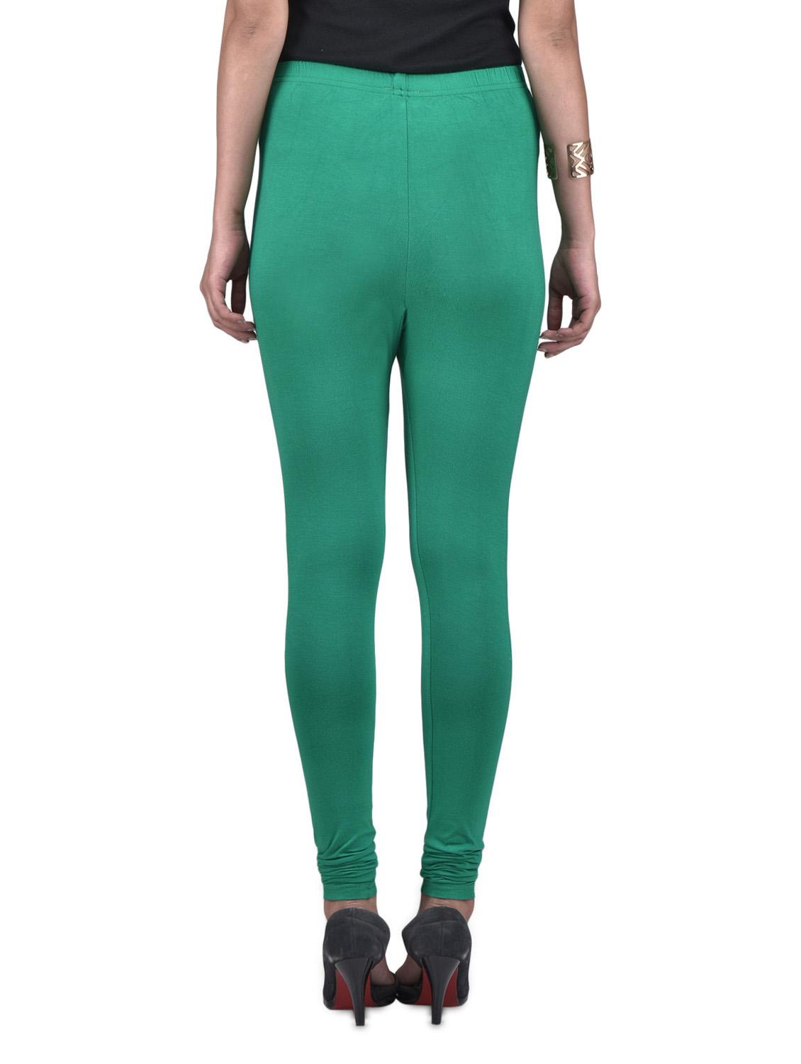 green viscose lycra leggings - 1302930 - Zoom Image - 3