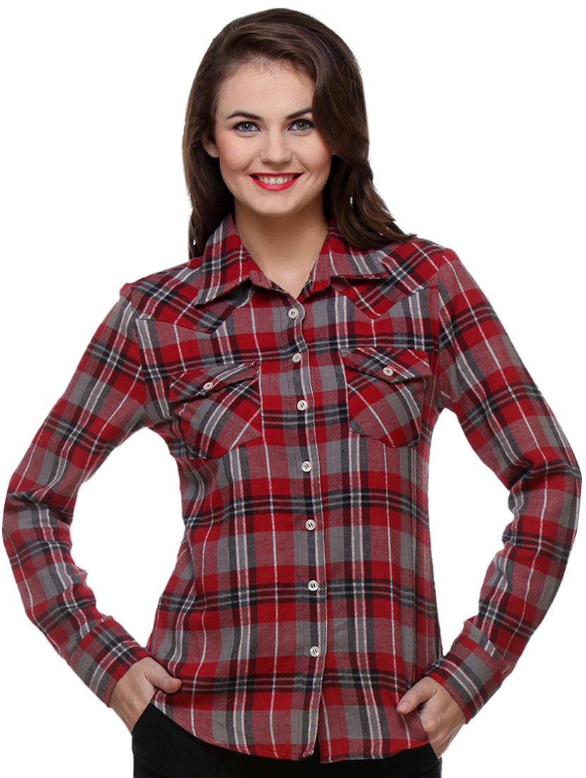 multicolored checkered cotton shirt - 1303532 - Zoom Image - 1