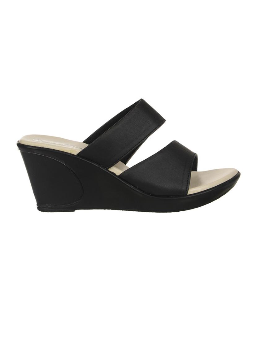 bruno manetti women black synthetic leather wedges - 13038605 - Zoom Image - 2