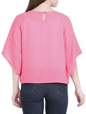 pink polyester regular top - 13040440 - Standard Image - 3