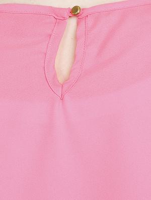 pink polyester regular top - 13040440 - Standard Image - 4