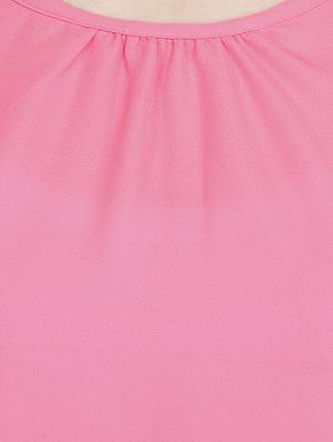 pink polyester regular top - 13040440 - Standard Image - 5