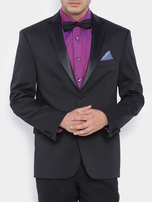 black polyester formal blazer - 13044751 - Standard Image - 1