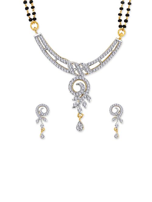 gold brass pendants and earring - 13049696 - Standard Image - 1