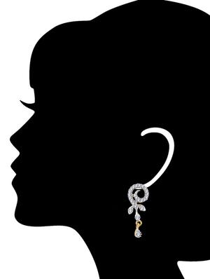 gold brass pendants and earring - 13049696 - Standard Image - 3