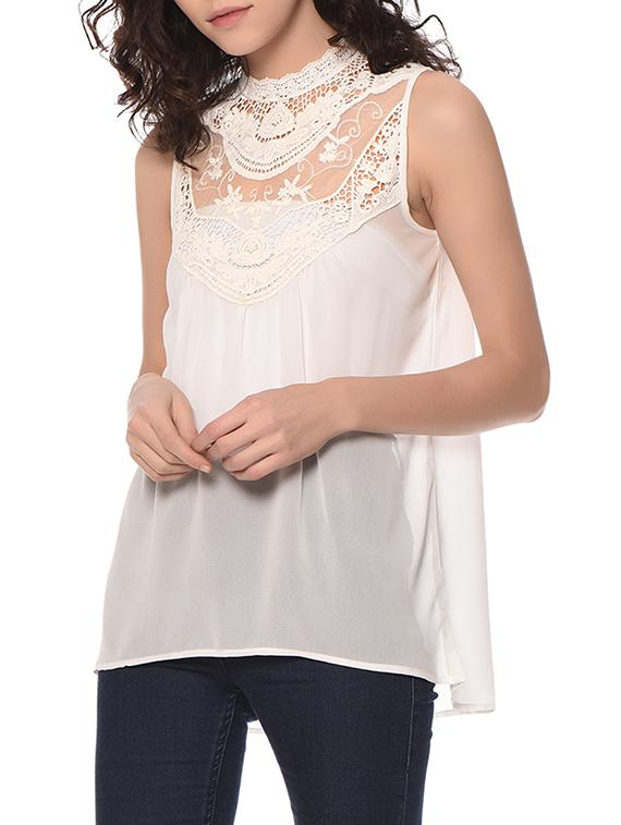 white a-line top - 13057843 - Zoom Image - 2