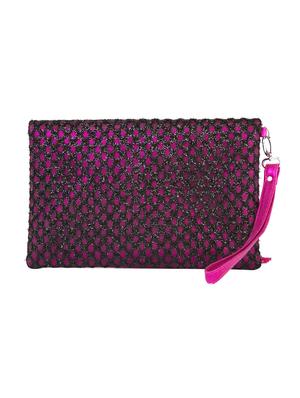 pink leatherette clutch - 13058961 - Standard Image - 2