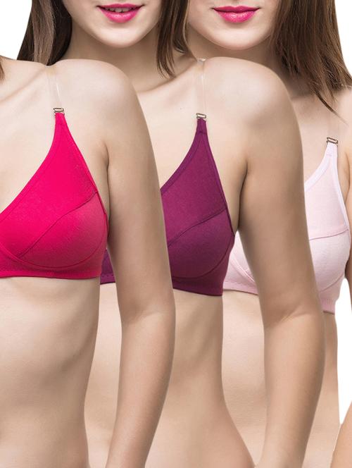 set of 3 detachable strap bra - 13059573 - Standard Image - 1
