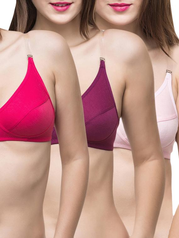 set of 3 detachable strap bra - 13059573 - Zoom Image - 1