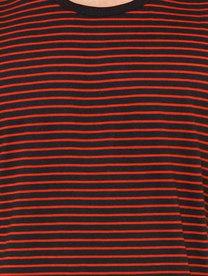 red cotton blend striped t-shirt - 13060863 - Standard Image - 4
