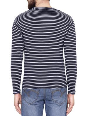 blue cotton striped t-shirt - 13060864 - Standard Image - 3