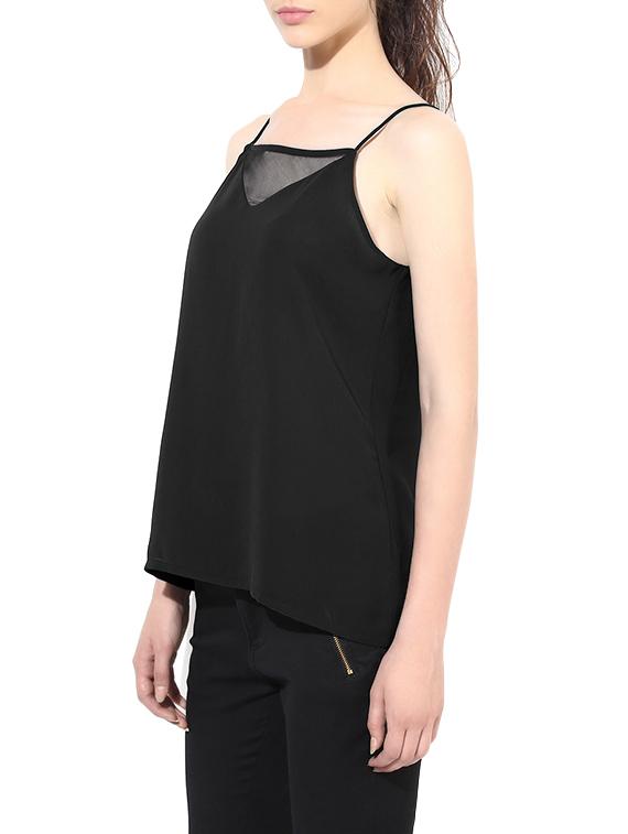 sheer detail solid camisole - 1306174 - Zoom Image - 2