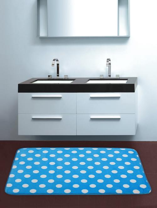 multicolored cotton polka dotted bath mat - 1306946 - Standard Image - 1