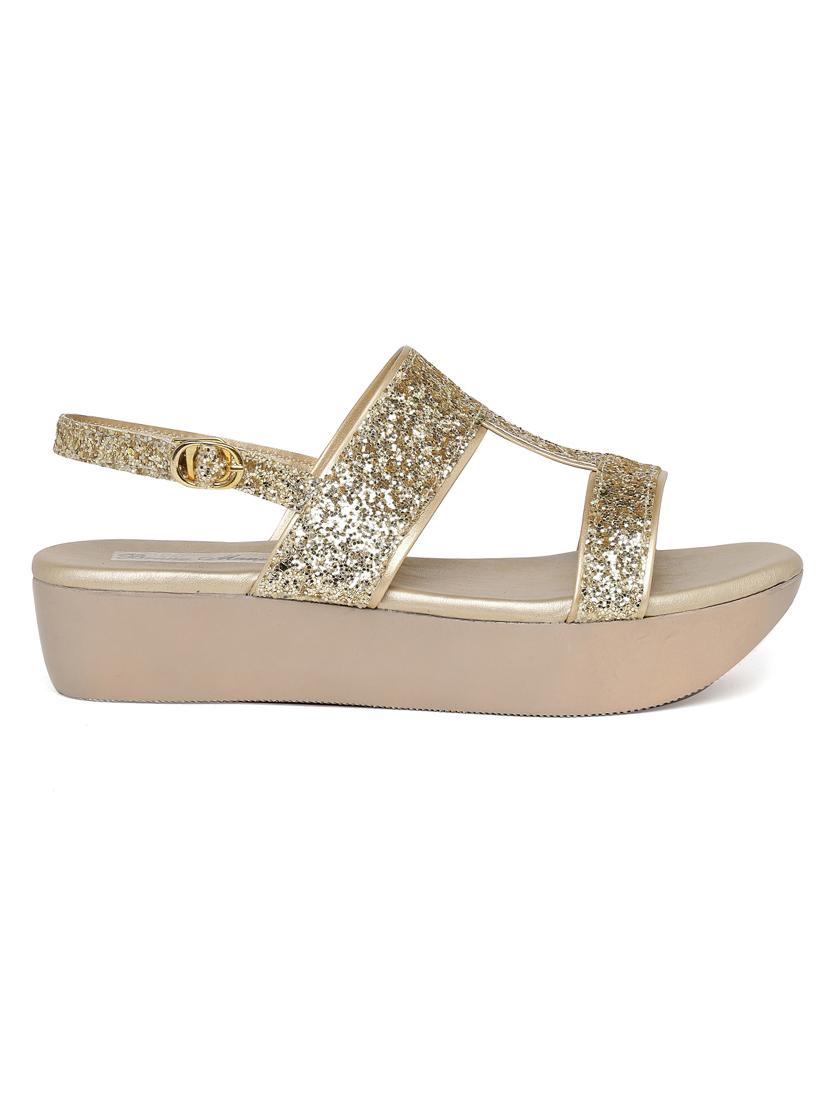 gold platforms wedge - 13070427 - Zoom Image - 2