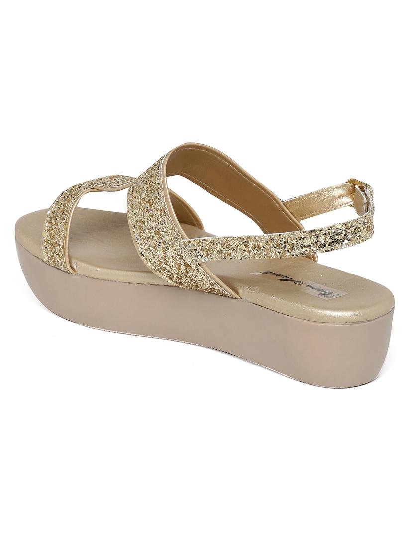 gold platforms wedge - 13070427 - Zoom Image - 3