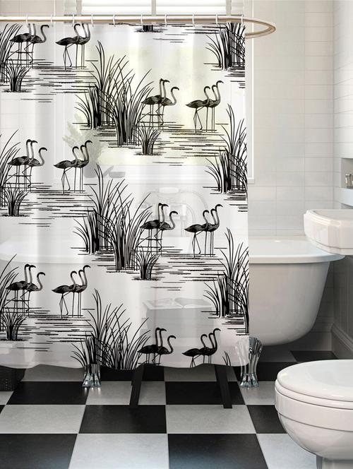 multicolored polyester printed shower curtain - 1307051 - Standard Image - 1