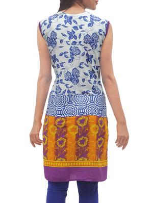 floral printed straight kurti - 13070924 - Standard Image - 2