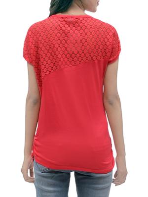 red cotton regular top - 13070947 - Standard Image - 2