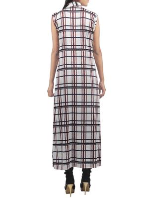 white checkered tunic - 13071060 - Standard Image - 2