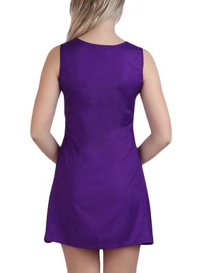 purple rayon dress - 13073520 - Standard Image - 3