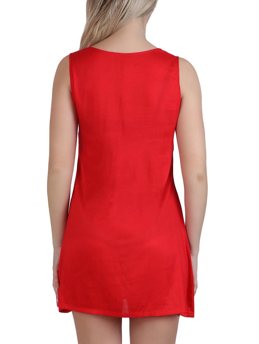 red rayon dress - 13073522 - Zoom Image - 3