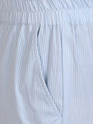 blue cotton flat front trouser - 13073556 - Standard Image - 4