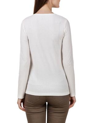striped round neck top - 13078381 - Standard Image - 3