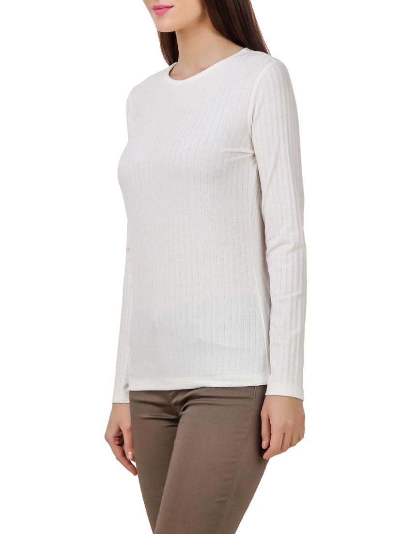 striped round neck top - 13078381 - Zoom Image - 2
